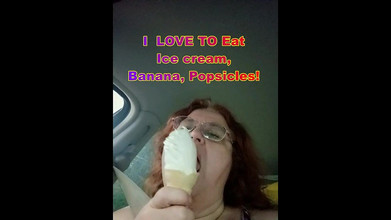 BBW nurse Vicki adventures with friends: I love Ice cream, bananas and popsicles Yum