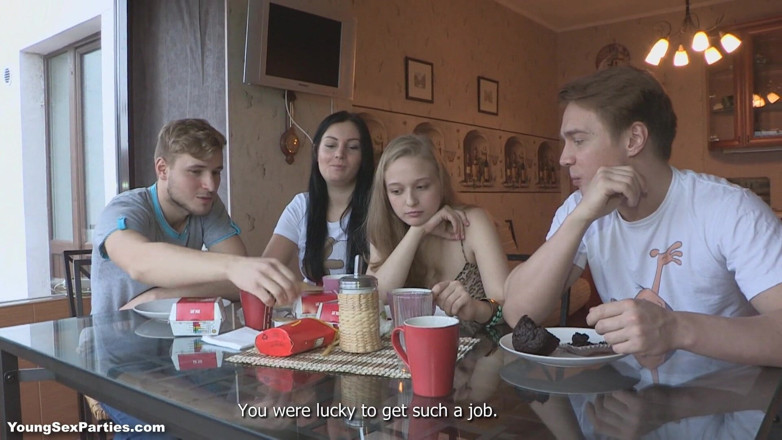 Young Sex Parties: Teens fuck in pairs and more