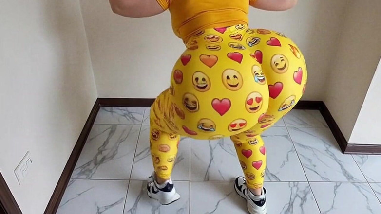 Xprohibidox1: Bunda grande em leggings de Leggings De Salto Com Leggings