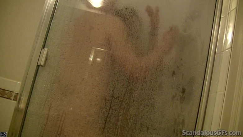 Scandalous GFs: Sexy big titted chick recorded inside shower by bf