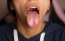 Pantera Nika: Długi język fetysz i uvula fetysz