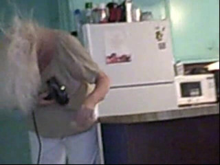 BBW nurse Vicki adventures with friends: Granny blows her hair