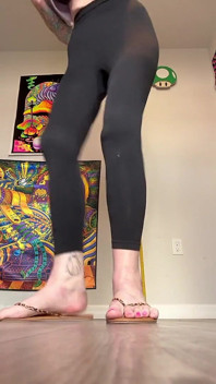 Stomping dur în flip flops