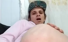 Ateşli anal mastürbasyon.