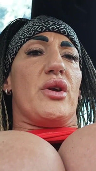 I Take Out My Tits and Fuck Myself in the Car so They Can See Me.