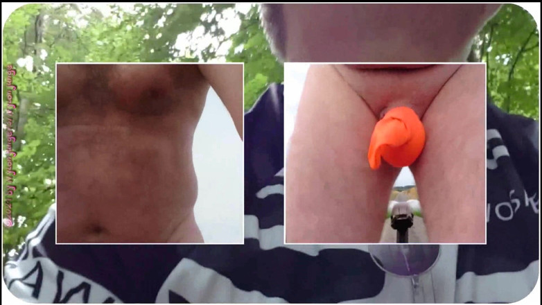 Carmen_Nylonjunge: Collage vidéo d'un tour à vélo sans 1** en plein air**