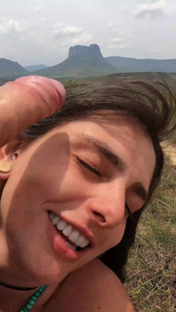 Blowjob di morrao berakhir dengan air mani di mulut
