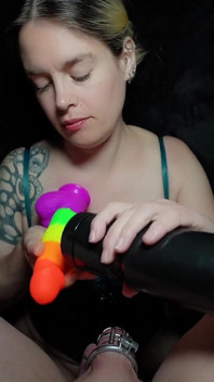 Cucked by a Dildo in Chastity: His Peepee Comes Out!
