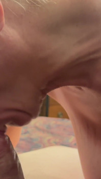 Mature Wife Sucking the Nut Out of Friends Dick and Swallowing