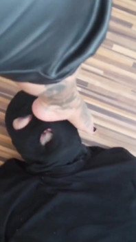 Foot slave from the wardrobe