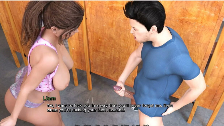 XXX Games Bunk: Laura Lustful Secret - геймплей - ролевая игра - отпуск - мачеха помогает друзьям пасынок облегчить себя