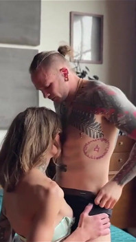 Muscle Stud Throat and Ass Fucks a Pretty Trans Girl