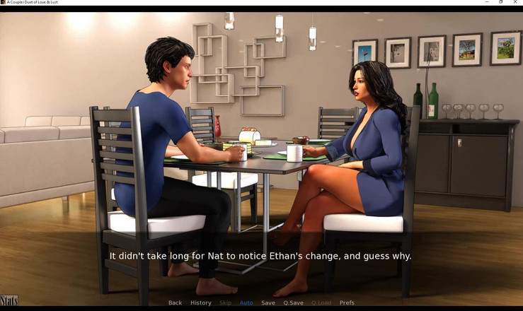 Erotic Krisso: Het duet van een koppel van liefde en lust - magere...