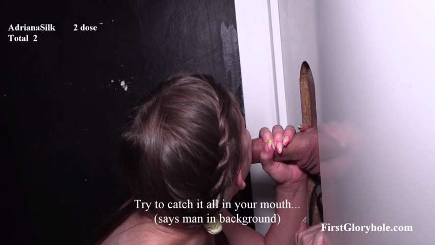 Adriana Silk - Creampie Gloryhole (First Gloryhole)