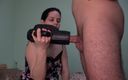 Anna Sky: Anna Unbox a Male Masturbator and Milks Her Husband&amp;#039;s Dick...