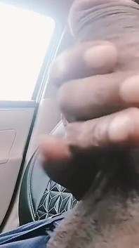 Sexy Cock Masturbation on the Car