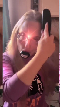 Asmr Długie blond szczotkowanie włosów