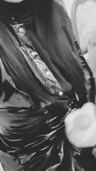 Hot in Shiny Pvc Clothes, Lack Pants, Gloves...