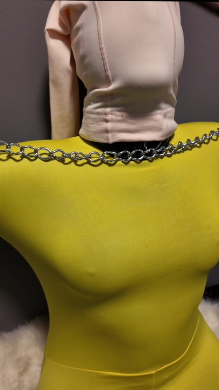 Elena917: Cage Bondage, Crop Spanking Orgasms, Zentai Layering