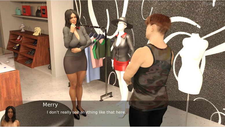 XXX Games Bunk: Project hotwife - permainan gameplay - roleplay - penjaga toko pamer baju sama...