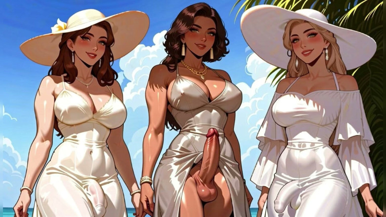 Shemale AI Porn: شيميل بزب كبير تستمني