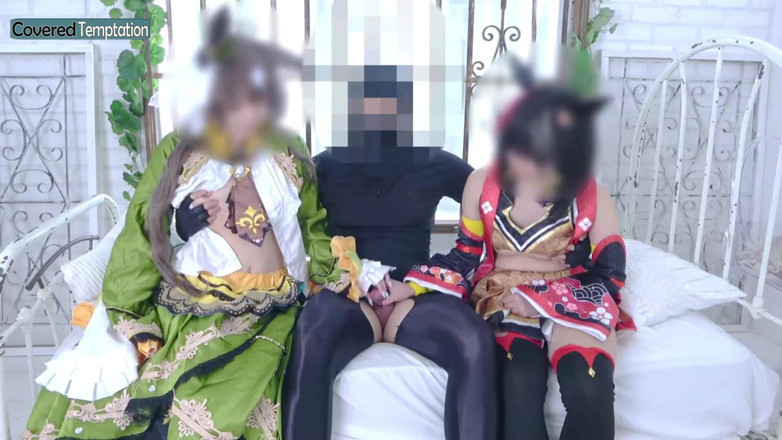 Sky Angel: Femeie adultă costumată face sex în trei cu doi parteneri, scenă...