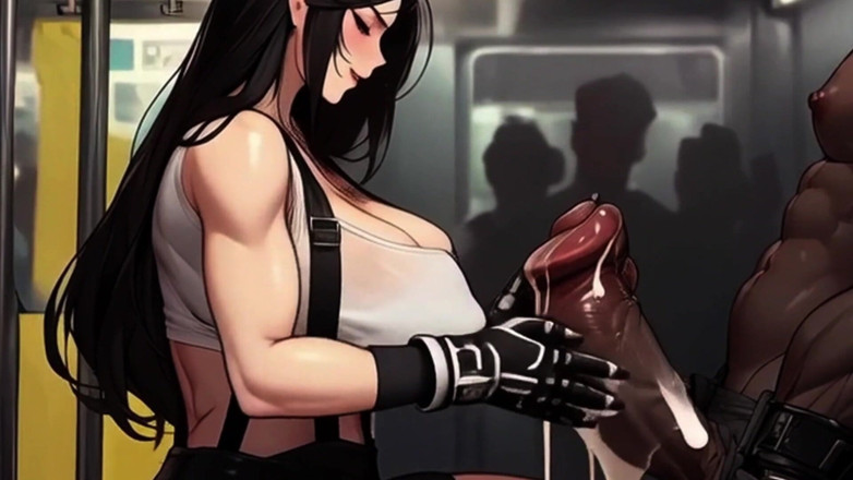 Spicy Toons: Tifa Searches for Dick on the Train