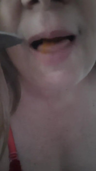 Eating a Delicious Dessert