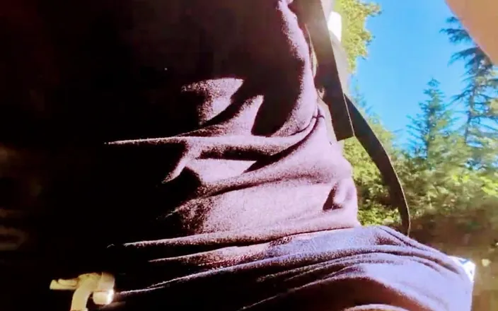 Sexy possum: Just Being a Tease on My Bike Playing with My...