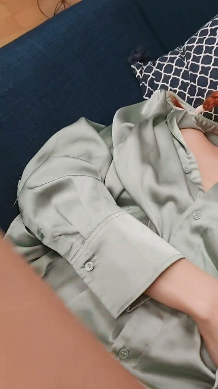 GinnaGg: Curls Shine Through Tights, Hairy Pussy in Tights