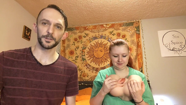 Sin Spice by Sophia Sinclair and Jasper Spice: Tantaly 5.5 Pond Vrouwelijke Torso Sekspop Uitpakken En Koppel Neuken