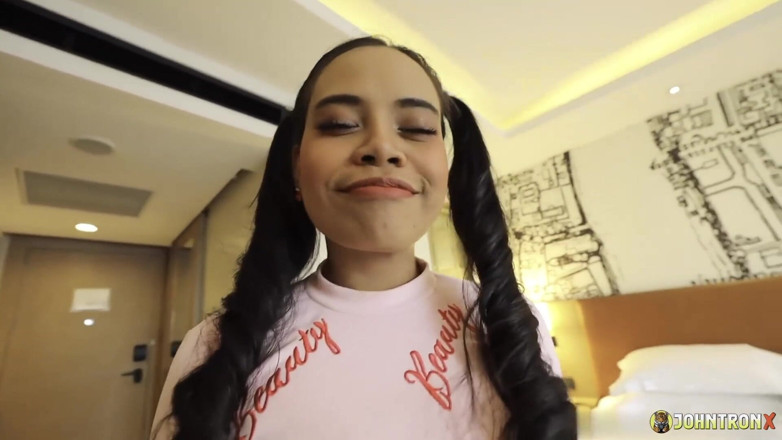 John Tron X: Johntronx - Hot Asian Babe with Pigtails Gets Railed Hard in...