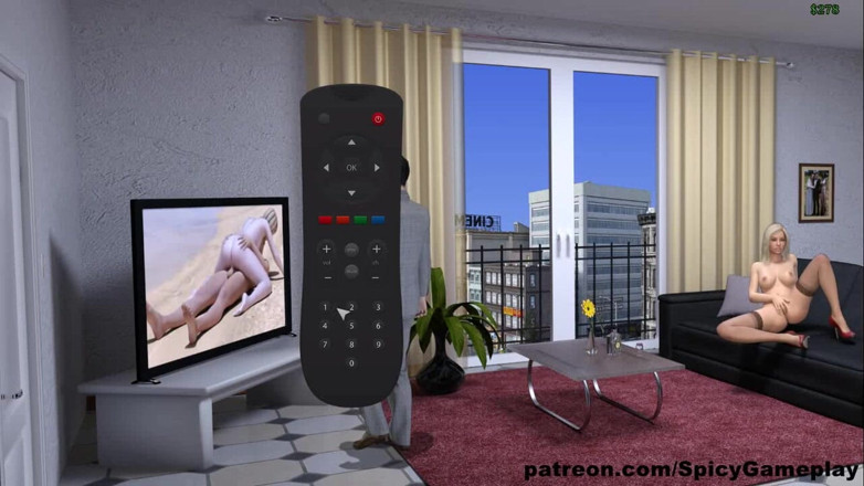 Dirty GamesXxX: Пригоди Віллі Д: перегляд порно і трахання гарячої блондинки на дивані, 43 серія