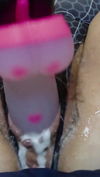 Grinding My Pussy on a Toy & Creamy Dripping Masturbation in Spidergirl Suit