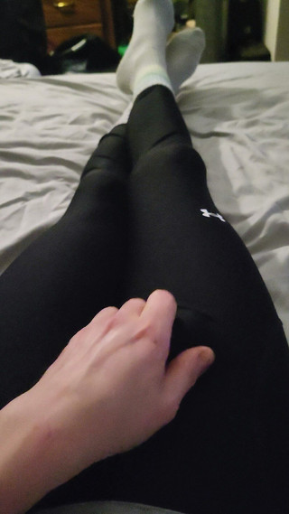 Michael Moore: Cum Wearing Leggings and Socks