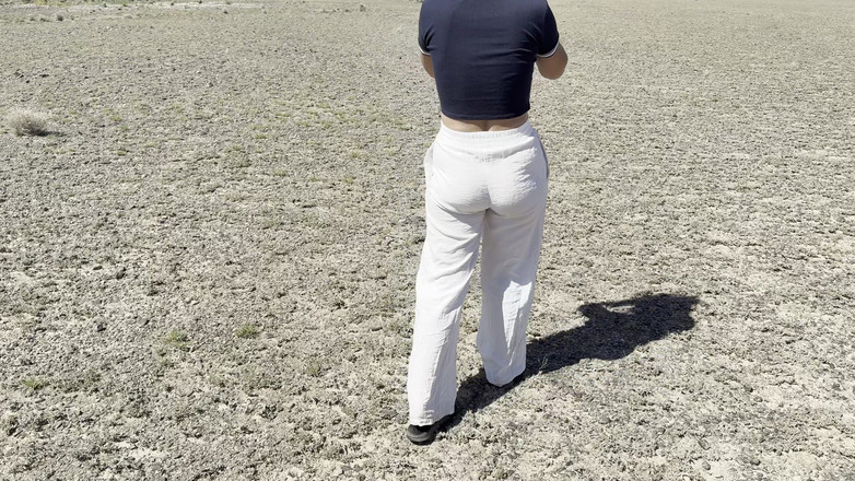 Erect Dick: Compilation of Risky Outdoor Pissing in Nature! Wiping My Pussy...