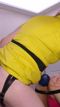 Extreme Dildo Pegging and Fisting Destroying My Boy Toys Ass
