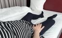 Passion for Socks: Black Wool Tights and Nightgown