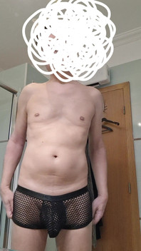 Pulling Down My See-through Boxerbriefs for a Better View