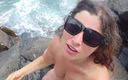 ExpressiaGirl Blowjob Cumshot Sex Inside Fuck Cum: Muie și spermă pe o gagică sexy goală pe plajă