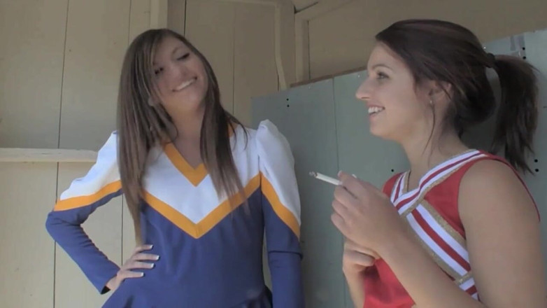 Hot Lesbians X: Lesbian Cheerleaders Cassandra Nix and Mary Jane Johnson Lick Pussy.