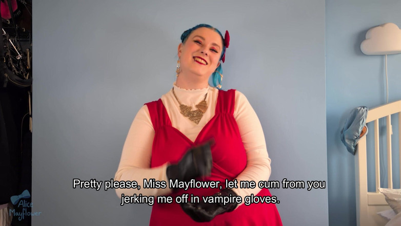 Alice_Mayflower_Scottish: Upíří rukavice JOi &amp; Caged pro Locktober - sólo dívka