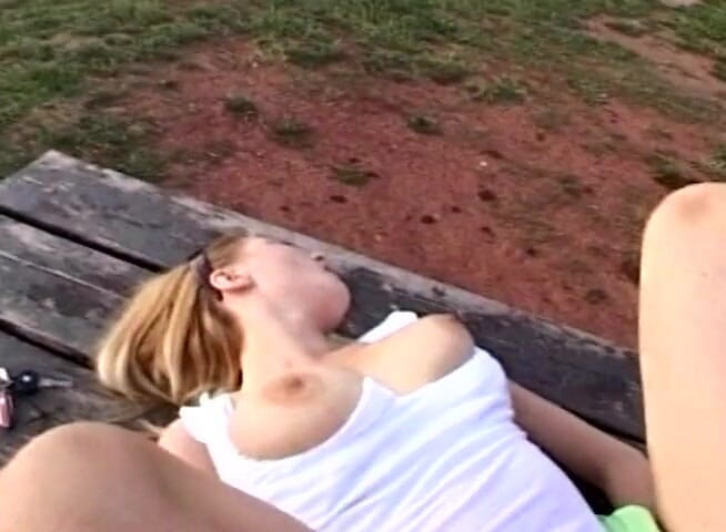 European Classics: Blonde babe with big juggs gives car blowjob before banging...
