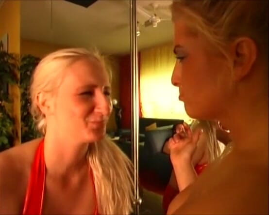 Femdom Austria: Slave girls spit contest for their master!