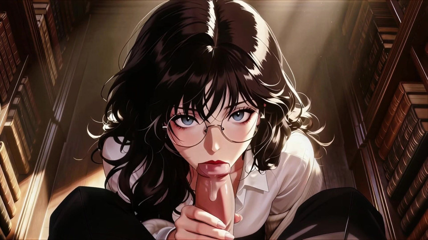 Glasses Beautiful Woman, the Private Study Session in the Library.super Temptation. Ai Generated (AI-JOE) Glasses Beautiful Woman, the Private Study Session in the Library.super Temptation. Ai Generated (AI-JOE)