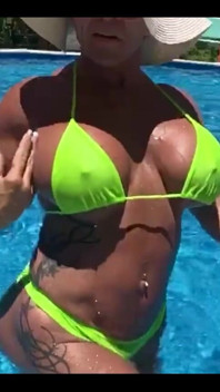 Love the Feel of the Cool Water on My Tits, Can You Tell?