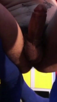 Young footballer fucking on the locker room outdoor