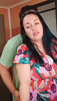 Mom Gets Fucked in the Kitchen by Her Perverted Stepson