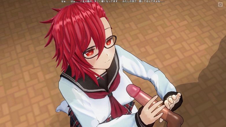 H3DC: 3d hentai girl with red hair jerks off your cock