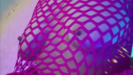 サイバーパンク2077コスプレサイボーグガール青い髪、毛深いマンコ汚いお尻大オーガズム